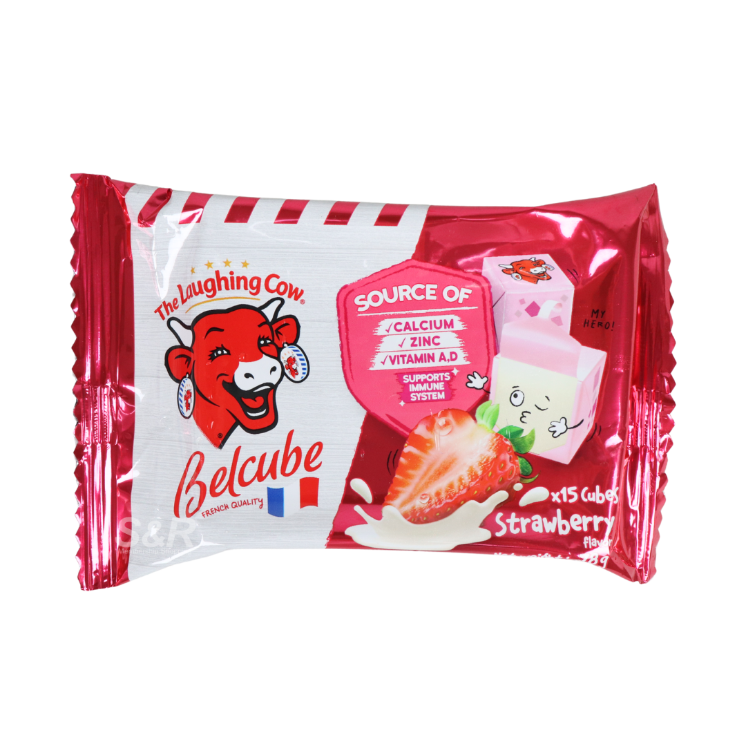 The Laughing Cow Belcube Strawberry Cheese Snack 78g